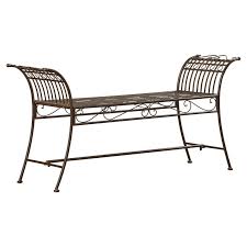 Xandra Metal Garden Bench Metal Garden Benches Wrought Iron Bench Iron Bench