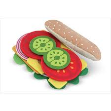 Sandwich En Feutre Taille Tu Dinette En Feutrine Jeu Alimentaire Jouets Nourriture