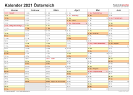 Individuellen foto wochenkalender 2021 in zahlreichen variationen gestalten ✔️jetzt. Kalender 2021 Osterreich Zum Ausdrucken Als Pdf