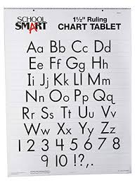 school smart chart tablet 24 x 32 inches 1 1 2 inch ruling 1 2 inch skip line 25 sheets