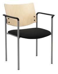 Waterfall seat edges don't press hard on the back of the knees and. Side Guest Chair With Arms And Wood Back By Kfi Seating From Kfi Seating Accuweather Shop