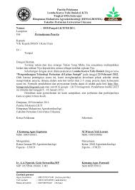 Contoh Surat Resmi Untuk Permohonan Izin Surat Tulisan Mahasiswa