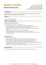 Catering Chef Resume Samples Qwikresume