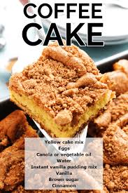 A coffee cake is basically a small cake that's served with coffee or tea and usually consumed at breakfast or during a break in the day. Best Ever Coffee Cake