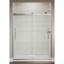 Kohler Elmbrook 49 625 In X 61 5625 In Frameless Sliding Bathtub Door In Bright Polished Silver K R706853 8l Shp The Home Depot