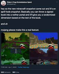 Minecraft S Epic April Fools Prank Officially Wins The Internet Ccn Com