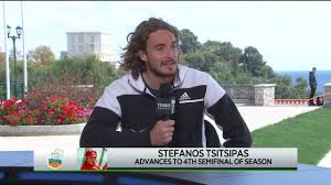 Welcome in the #playersbox ! Stefanos Tsitsipas 2021 Rolex Monte Carlo Masters Quarterfinal Win Interview Youtube
