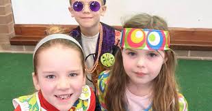 Swinging 60s: Violet Way Academy pupils dress up for school's anniversary