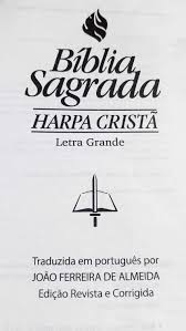 Almeida,joão ferreira de fora do estoque. Biblia Sagrada Possui Letras Grandes Harpa Crista Versao Joao Ferreira De Almeida Tamanho Grande Capa Semi Flexivel Floral Azul Voce Que Ama A Palavra Do Senhor