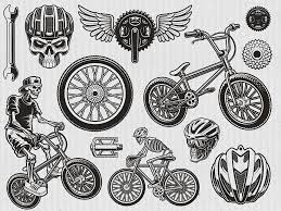 Bicycle Vectors Bundle In 2020 Vector Light In The Dark Design Elements