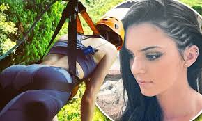 Kendall Jenner gets a 'booty-ful' view zip-lining through Thai forest after  revealing new cornrow hairdo | Daily Mail Online
