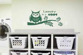 Laundry Wall Decal Laundry Room Decor Laundry Is A Hoot Etsy Wall Decals Laundry Laundry Room Decor Owl Wall Decals