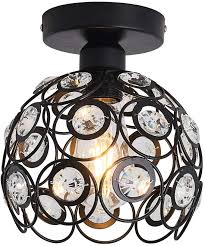 Check spelling or type a new query. Chandelier Crystals Farmhouse Ceiling Lighting Fixtures Led Flush Mount Crystal Ceiling Light For Kitchen Black Lamp For Hallway Dining Rooms Indoor Living Rooms Bar Amazon Com