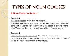 In grammar, a subject is a word, phrase, or clause that performs the action of or acts upon the verb. Noun Clause Ppt Download