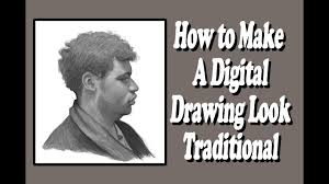 How to make a photo look like a drawing. How To Make A Digital Drawing Look Traditional Youtube