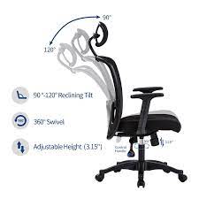 longem high back mesh office chair with adjustable armrests and headrest 90120 degree tilt lock back lumbar support com mesh office chair office chair headrest