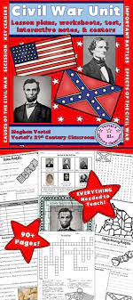 Civil War Unit Is A Hands On Unit That Combines History And Language Arts Skills Everything You Need To Civil War Unit Civil War Social Studies Middle School