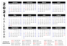 Version for the united states with federal holidays. Free Printable 2021 Monthly Calendar With Holidays
