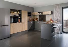 Cuisine Moderne En Bois Modele De Cuisine Cameleon Nature Et Chic Par Socoo C Cuisine Moderne Cuisine Bois Moderne Cuisine Grise Et Bois