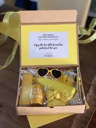 This Gift Box Contains A Ray Of Sunshine And Will Brighten Up Your Day No Matter What The Weather Is Ou Sunshine Gift Box Sunshine Gift Cute Gifts For Friends