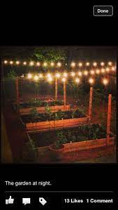 What A Great Idea To Be Able To Enjoy The Vegetable Or Herb Garden At Night Indoor Vegetable Gardening Backyard Garden Layout Garden Layout Vegetable