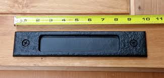 In addition, there is a finger pull handle available. Large Flush Pull Handle Finger Pull Handle Easy Mount Wild West Hardware