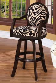 Zebra Accent Bar Stool Contemporary Wood Counter Height Swivel Chair 6222 Bar Stools Contemporary Bar Stools Contemporary Living Room Furniture