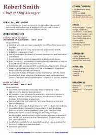 chief of staff resume samples qwikresume