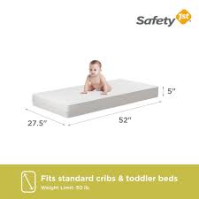 Safety 1st Sweet Dreams 5 Firm Crib Toddler Mattress Thermo Bonded Core White Walmart Com In 2020 Toddler Mattress Safety 1st Sweet Dreams Baby