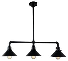 Maybe you would like to learn more about one of these? 3 Light Black Industrial Pendant Lamp Light Chandelier Industrial Kitchen Island Lighting By Highlight Usa Llc Houzz