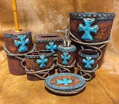 Turquoise Cross Bathroom Decor Rnd Rustics