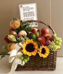 Order gift basket online from our store to surprise someone you care about. Well Wishes Basket Ww417 Fruit Basket Gift Fruit Basket Diy Gift Fruit Flower Basket
