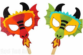Diy Dragon Mask Printables Red Ted Art Make Crafting With Kids Easy Fun Dragon Mask Diy Dragon Costume Dragon Crafts