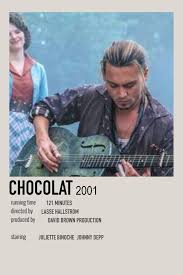 Chocolat By Cass Iconic Movie Posters Night Film Johnny Depp Movies List