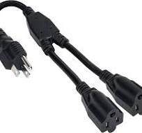 UL Listed Electrical Wire OEM ODM Supports China Supplier USA NEMA 3 Pin  Mains Plug in Splitter to 2 X Female 3 Pin NEMA USA Sockets Extension Power  ...