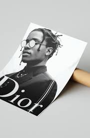 Buy dior posters designed by millions of artists and iconic brands from all over the world. Asap Rocky Dior Print Cute Lightskinned Boys Cute Black Boys Black Women Art