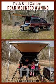 Truck Camper Awning How To Install A Rear Awning For Truck Camping Camper Awnings Truck Camping Best Truck Camper