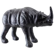 Omersa leather hippo footstool from £175.00. Leather Rhino Footstool 2 For Sale On 1stdibs