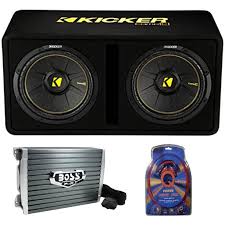 Kicker subwoofers are known to be among the most reputed names in car audio systems. Kicker Dual 12 1200w Subwoofer Enclosure And 1500w Mono Amplifier W Wiring Kit Walmart Com Walmart Com