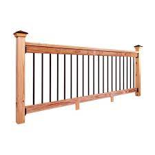 Mix & match colors & styles to get the look you want. Deckorail 8 Ft Aluminum Cedar Tone Southern Yellow Pine Deck Railing Kit 298648 The Home Depot Deck Railing Kits Deck Railings Deck Railing Design