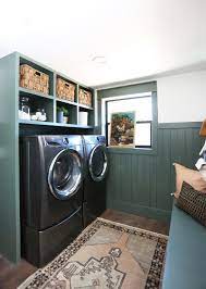 Bold hues in a lacquered finish make a powerful statement, she says. Evergreen House Mudroom Reveal And Our Favorite Moody Paint Colors Juniper Home