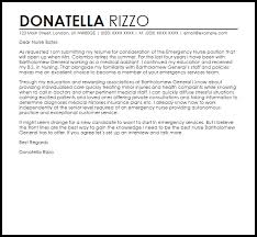 Read through the following free nursing assistant cover letter sample to get an idea of what information to include. Emergency Nurse Cover Letter Sample Cover Letter Templates Examples