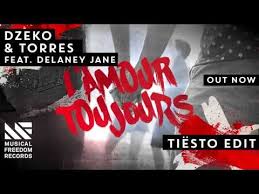 Dzeko Torres Ft Delaney Jane L Amour Toujours Tiesto Edit Out Now Delaney Trance Music Jane
