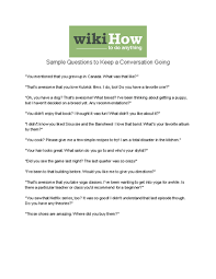 4 Ways To Keep A Conversation Going - Wikihow
