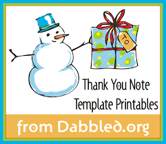 Promote your holiday event and special offers with our wide variety of premium flyer templates. Download Printable Holiday Thank You Note Template For Kids Dabbled