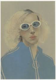 Sarah Ball Elliot Wild Pink Spectacles Tracksuit Painting Postcard