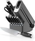 Forged Knife Block Set with Sharpener, 12-pc Ninja