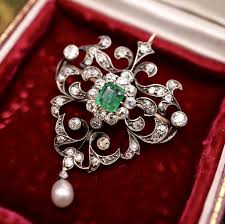 Edwardian Diamond Brooch