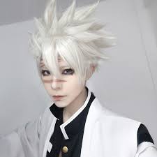 Kimetsu no yaiba anime as he face. Macoss Demon Slayer Kimetsu No Yaiba Wind Hashira Sanemi Shinazugawa Cosplay Wig Yesstyle