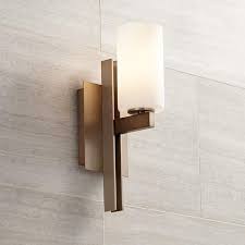 Possini Euro Ludlow 14 High Burnished Brass Wall Sconce 8y163 Lamps Plus Brass Wall Sconce Wall Sconce Hallway Wall Sconce Lighting